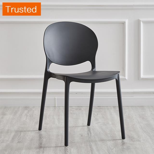 Multiple Variations Nordic Minimalist Dining Chairs for The Kitchen Furniture Plastic Chair Adult Leisure Creative Coffee Lazy Backrest Stool