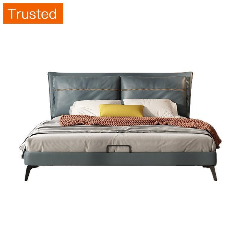 Soft Bed  bedroom  furniture  bed upholstered  full bed frame  king size bed