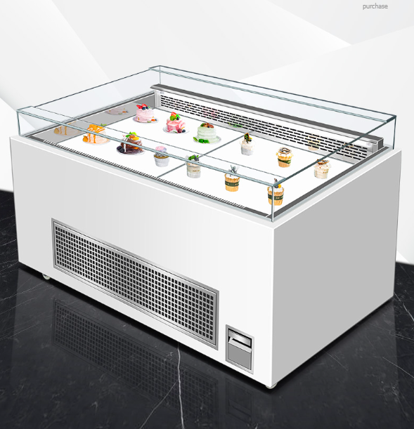 "MULTIPLE VARIATIONS  Open cake cabinet fridge"