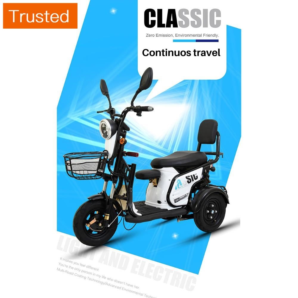 Multiple Variations  [SG STOCK] EZRide-G PMA new electric tricycle adult household lady battery car small electric scooter picking up child