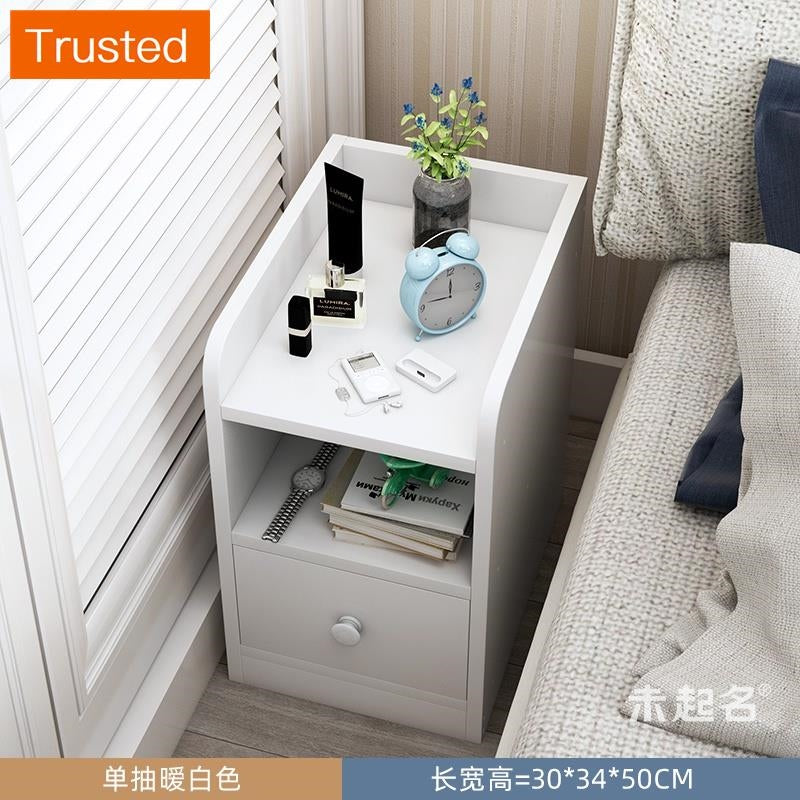 【kline】【twinkle】Ultra-narrow bedroom narrow bedside table storage cabinet ultra-thin drawer small side table small cupboard slim bedside table white/maple/gray 20/25/30/40cm wide