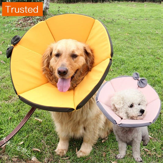 Dog E Collar Pets Recovery Cone Soft Funnel Comfort Design Elizabeth Collar Protects Tail Paws and Lower Body After Surgery for Cat Anti-Licking Anti-Scratch