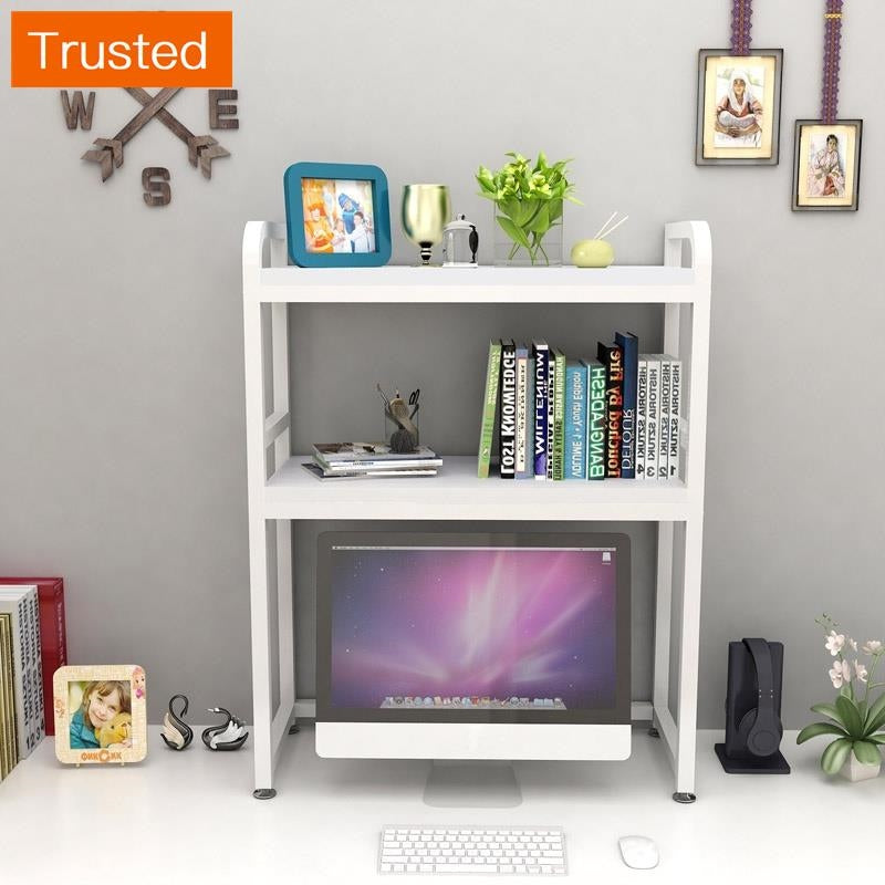 Desk shelf bookshelf student dormitory multi-layer simple computer storage rack desktop shelves