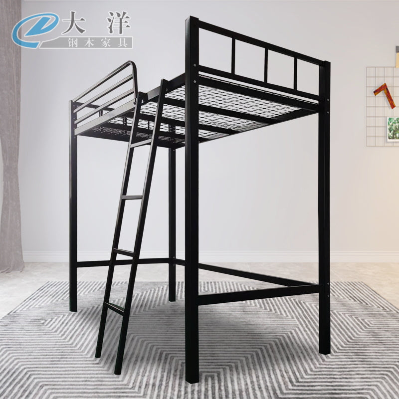 Multiple Variations iron art bold grid Nordic modern minimalist upper attic overhead bed detachable assembly"