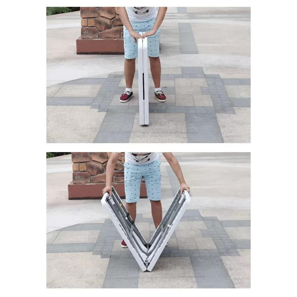 Multiple Variations HDPE Folding Table Rectangular L180 x W75 x H74 cm   Max Load 150KGs   Foldable Tables   Portable Travel Outdoor Furnitu