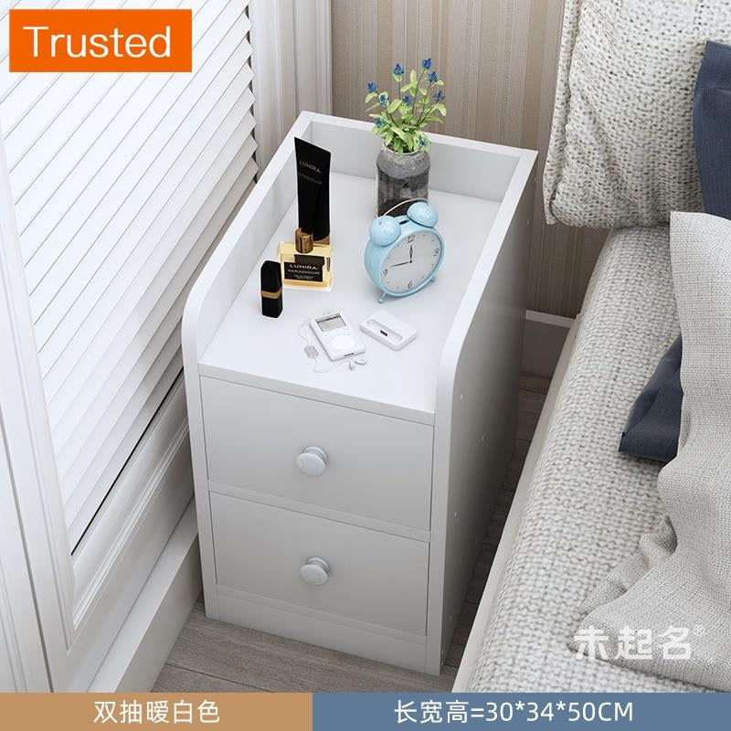 【kline】【twinkle】Ultra-narrow bedroom narrow bedside table storage cabinet ultra-thin drawer small side table small cupboard slim bedside table white/maple/gray 20/25/30/40cm wide