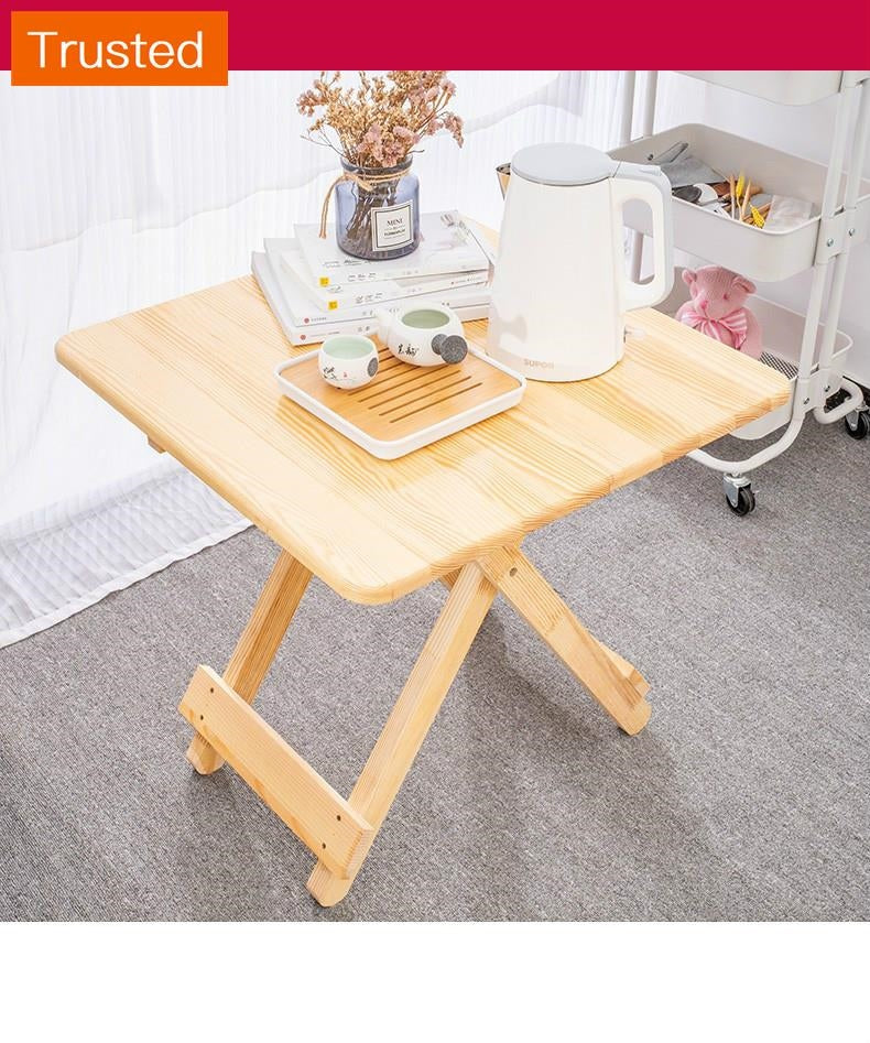 Multiple Variations Solid wood folding tables market.i outdoor household learn simple eat desk and chair of the portable rent small table square table