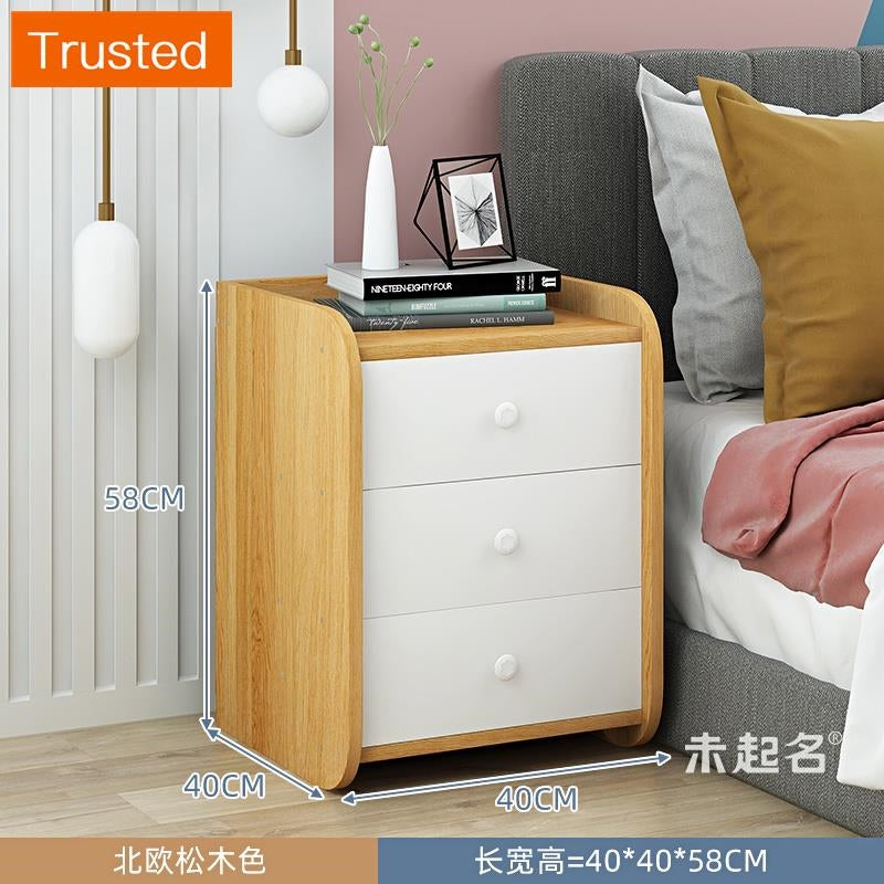 【kline】【twinkle】Ultra-narrow bedroom narrow bedside table storage cabinet ultra-thin drawer small side table small cupboard slim bedside table white/maple/gray 20/25/30/40cm wide