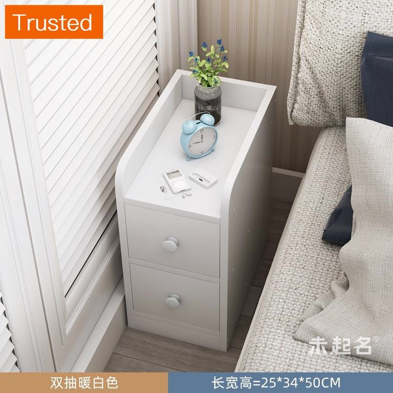 【kline】【twinkle】Ultra-narrow bedroom narrow bedside table storage cabinet ultra-thin drawer small side table small cupboard slim bedside table white/maple/gray 20/25/30/40cm wide