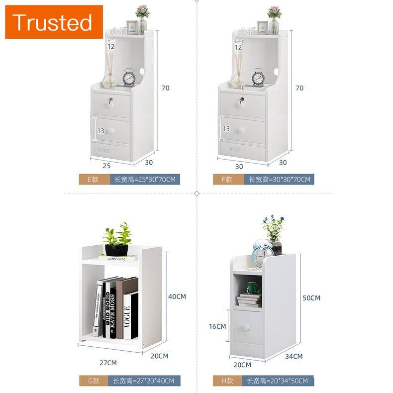 【kline】【twinkle】Ultra-narrow bedroom narrow bedside table storage cabinet ultra-thin drawer small side table small cupboard slim bedside table white/maple/gray 20/25/30/40cm wide