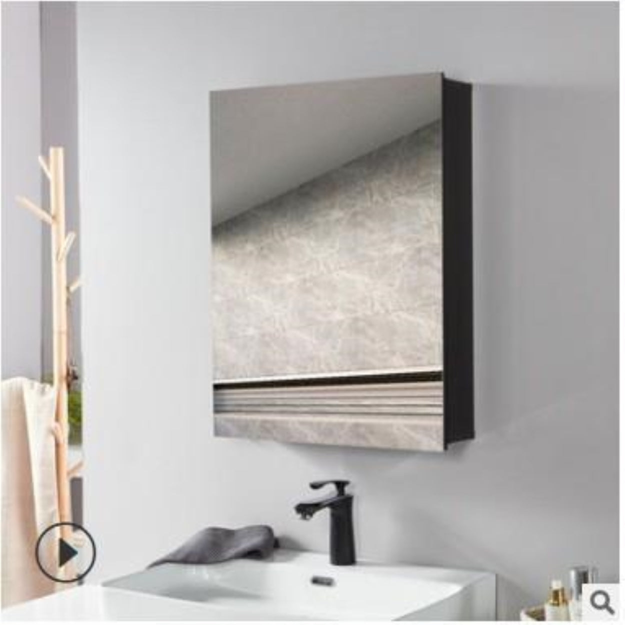 Multiple Variations hotel quality Aluminum bathroom mirror cabinet no water damaged