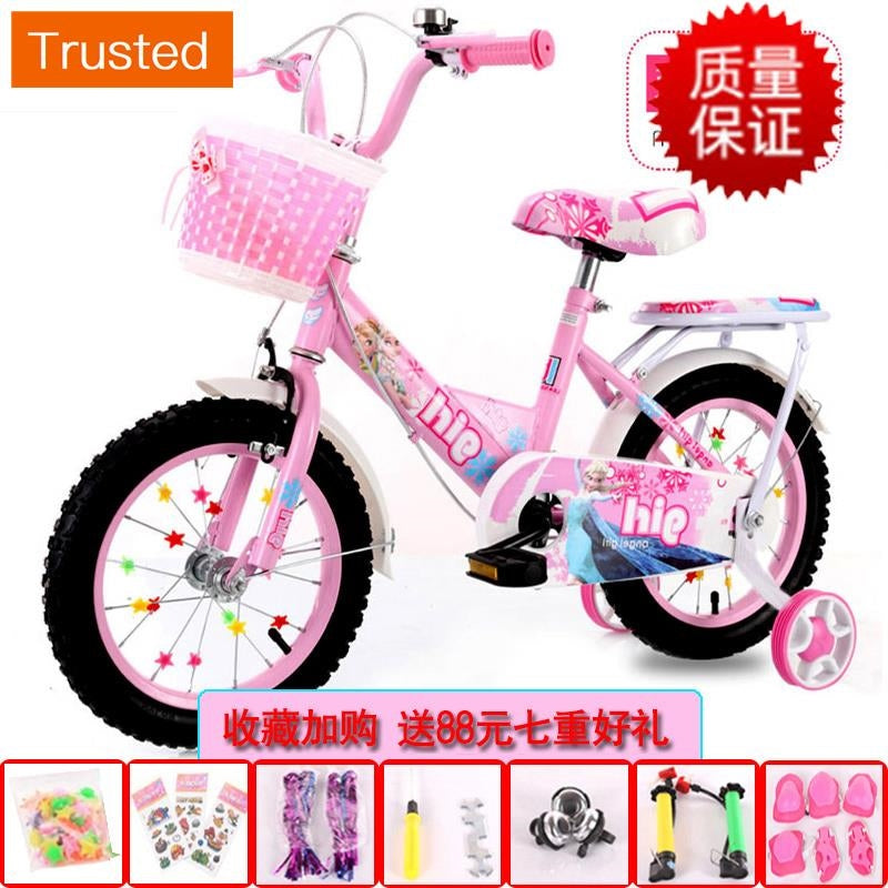 Multiple Variations Children bicycle with training wheels 2-4-6-2-4-6 year old girl 3 pedal bicycle child 5 stroller princess