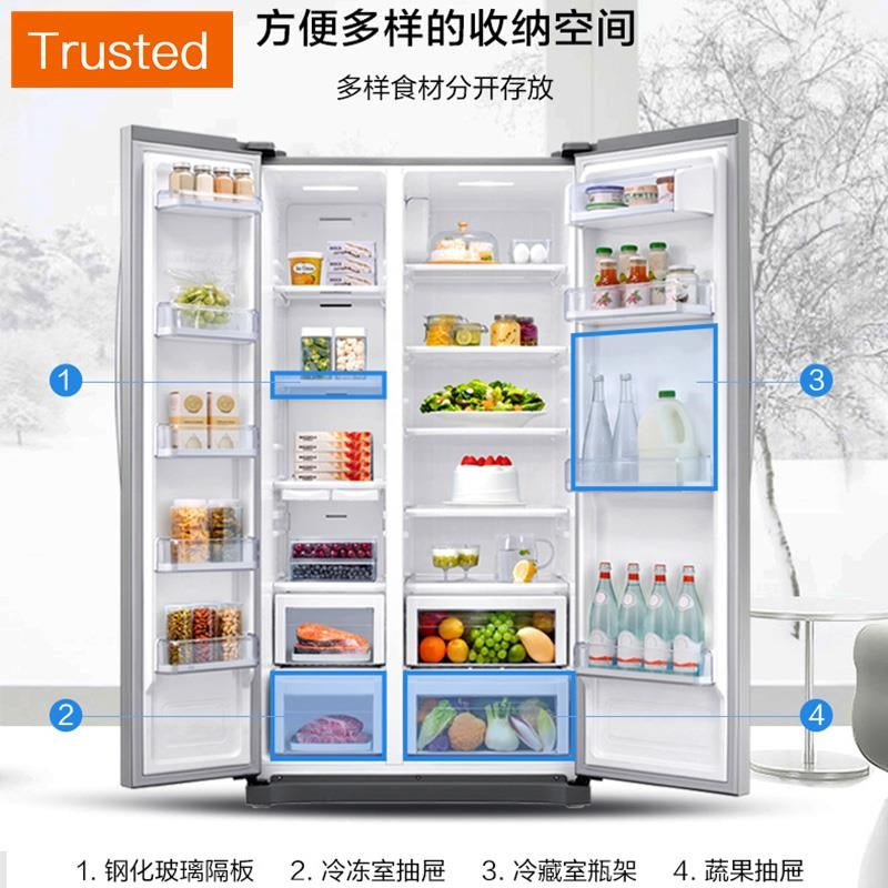 Multiple Variations Samsung/Samsung 545 l big capacity to open air cooling frost-free frequency conversion refrigerator household RS55N3003SA