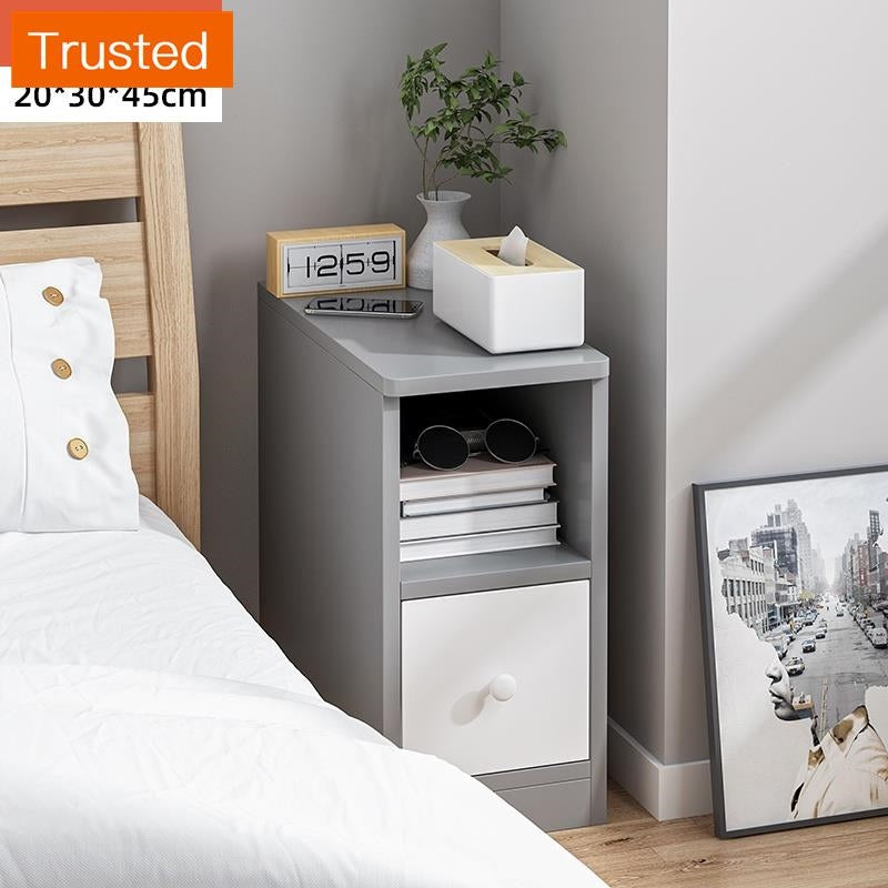 【kline】【twinkle】Ultra-narrow bedroom narrow bedside table storage cabinet ultra-thin drawer small side table small cupboard slim bedside table white/maple/gray 20/25/30/40cm wide