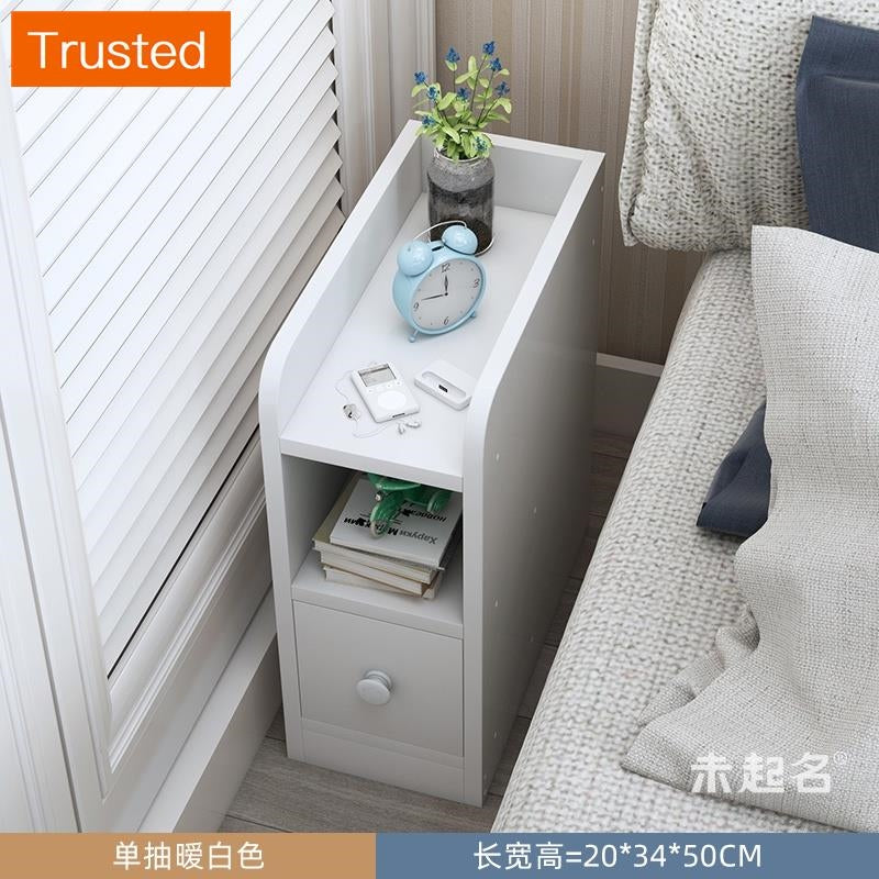 【kline】【twinkle】Ultra-narrow bedroom narrow bedside table storage cabinet ultra-thin drawer small side table small cupboard slim bedside table white/maple/gray 20/25/30/40cm wide