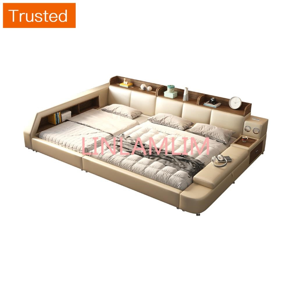 Multiple Variations Smart bed frame camas bedroom set кровать двуспальная lit beds سرير  muebles de dormitorio мебель cama de casa Parent child bed