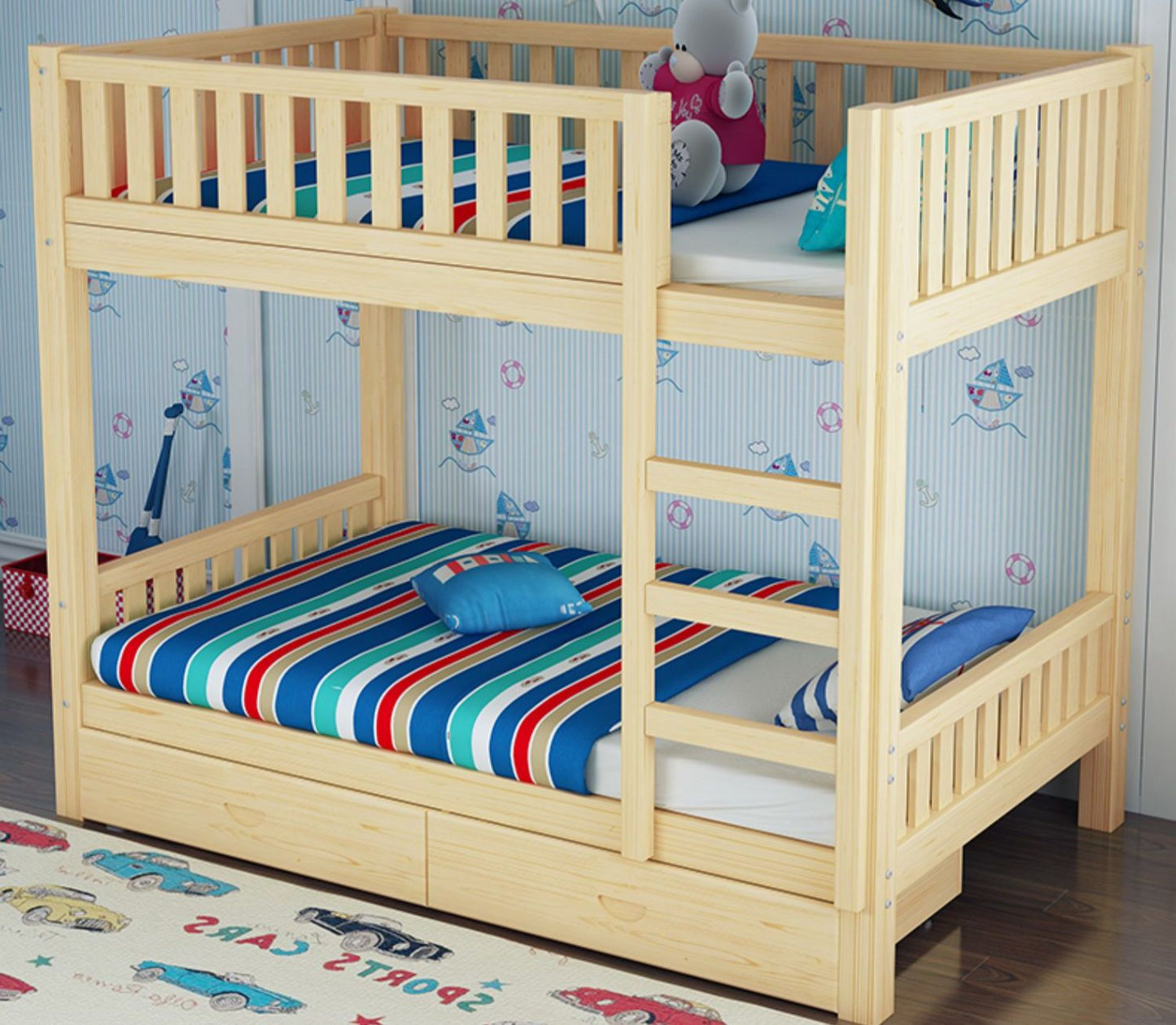 Multiple Variations All solid wood bunk bed"