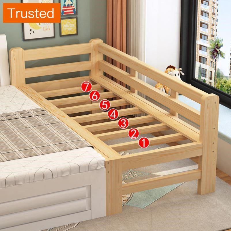 Multiple Variations Bedstead widened artifact splicing bed widened the bed man side bed 0 a 3 years old baby bed one can sleep yanbian