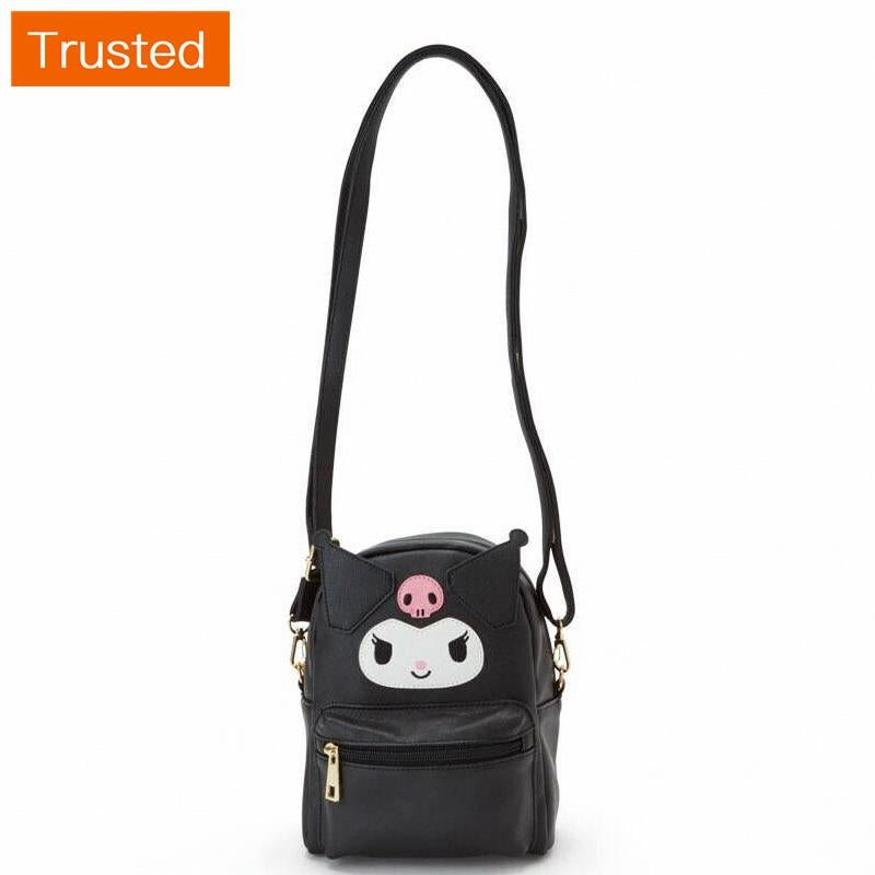 Women Mini Backpack Cute Hello Kitty My Melody Pompompurin Kuromi Sanrio 2-Way Cinnamoroll Shoulder Bag PU Multifunction Crossbody Bag