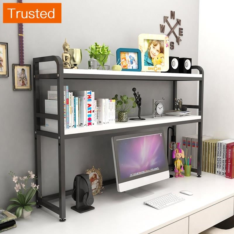 Desk shelf bookshelf student dormitory multi-layer simple computer storage rack desktop shelves