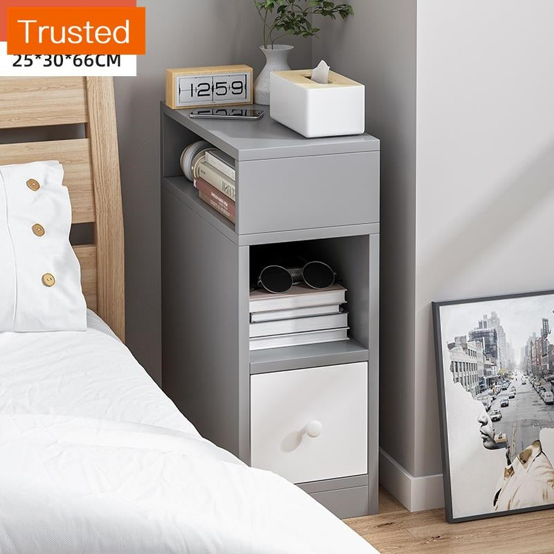 【kline】【twinkle】Ultra-narrow bedroom narrow bedside table storage cabinet ultra-thin drawer small side table small cupboard slim bedside table white/maple/gray 20/25/30/40cm wide