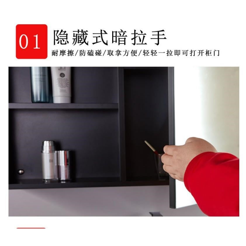 Multiple Variations hotel quality Aluminum bathroom mirror cabinet no water damaged