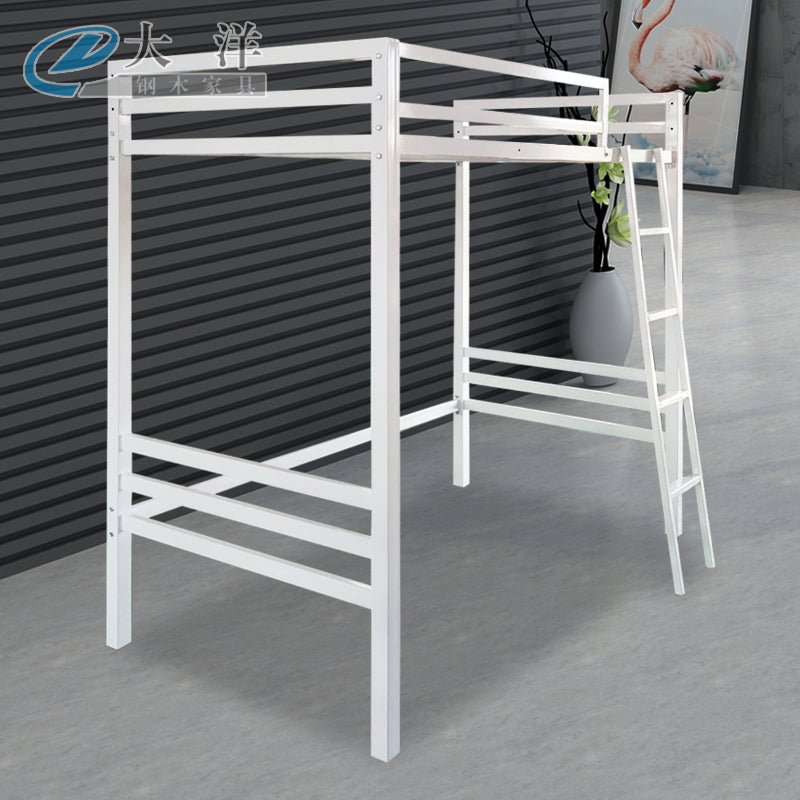 Multiple Variations iron art bold grid Nordic modern minimalist upper attic overhead bed detachable assembly"