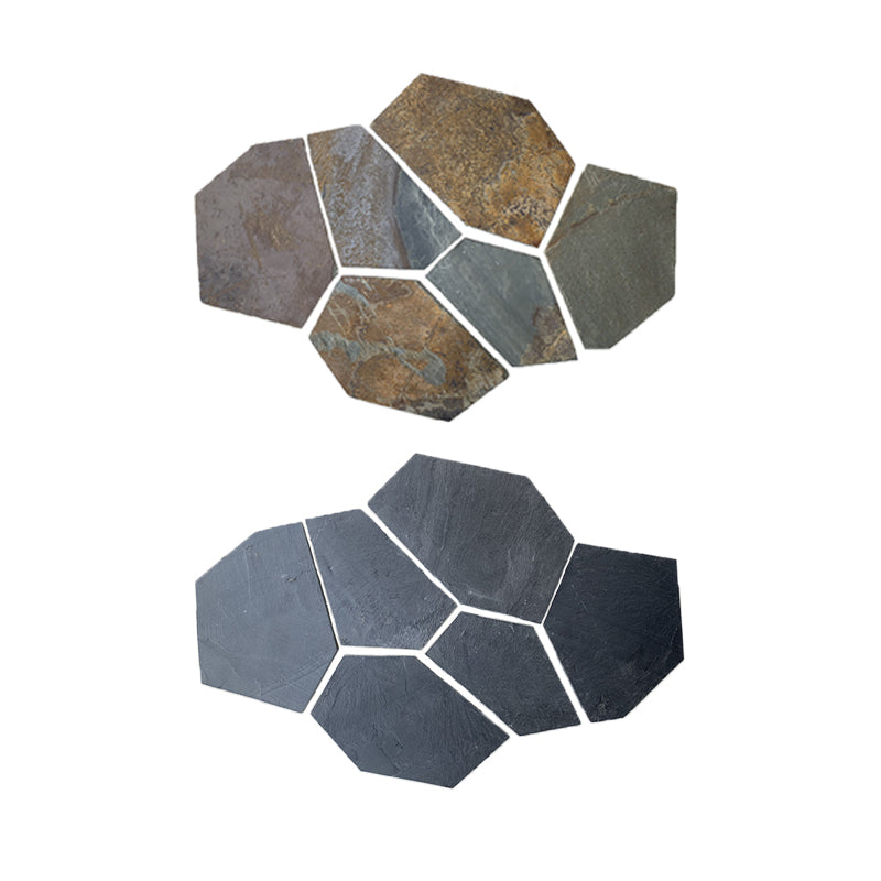 Multiple Variations Ice crack polygonal bluestone slate brick outdoor square courtyard non-slip outdoor balcony antique wall tile"