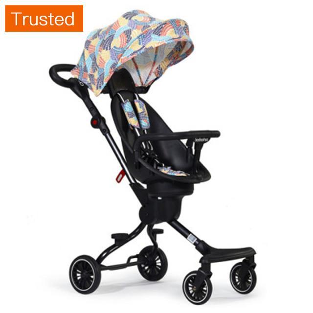 Multiple Variations The baby stroller is lightweight and foldable with two way high landscape anti rollover and can board the plane