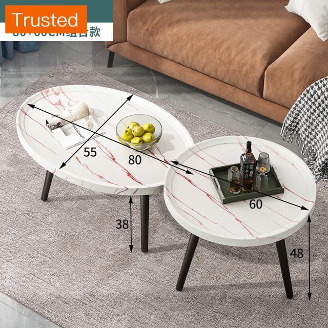 Multiple Variations Small Apartment Nordic Tea Table Living Room Home Modern Minimalist round Tea Table Combination Small Table