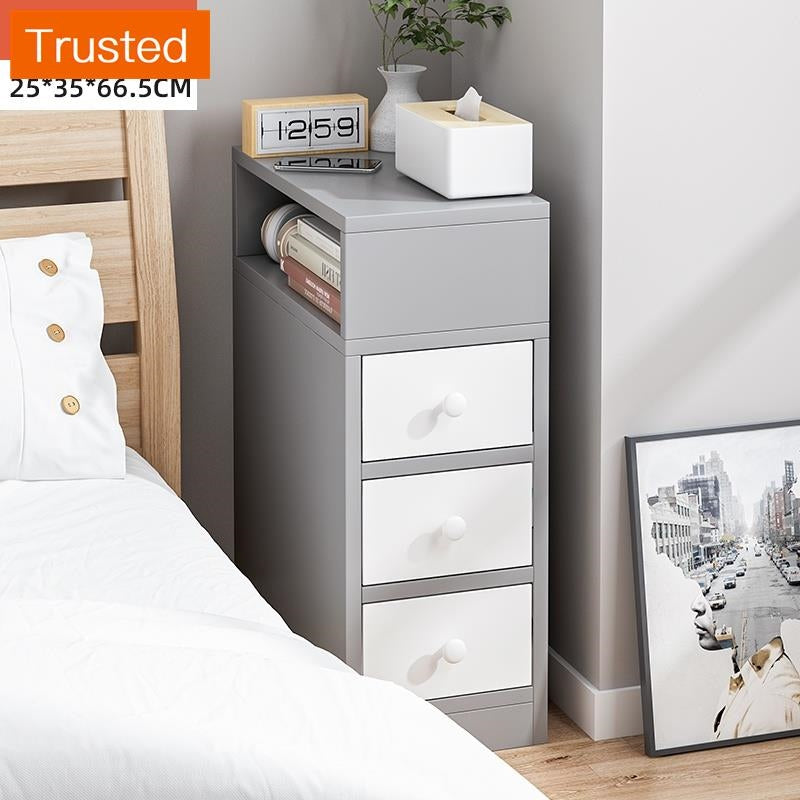 【kline】【twinkle】Ultra-narrow bedroom narrow bedside table storage cabinet ultra-thin drawer small side table small cupboard slim bedside table white/maple/gray 20/25/30/40cm wide