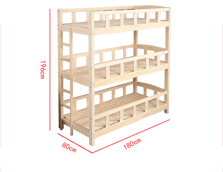 Multiple Variations three layer children's bunk bed"