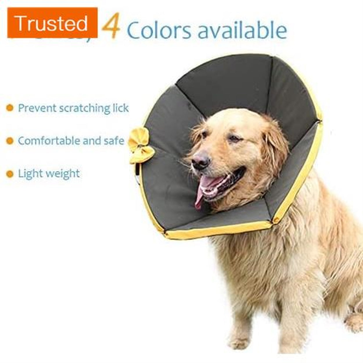 Dog E Collar Pets Recovery Cone Soft Funnel Comfort Design Elizabeth Collar Protects Tail Paws and Lower Body After Surgery for Cat Anti-Licking Anti-Scratch