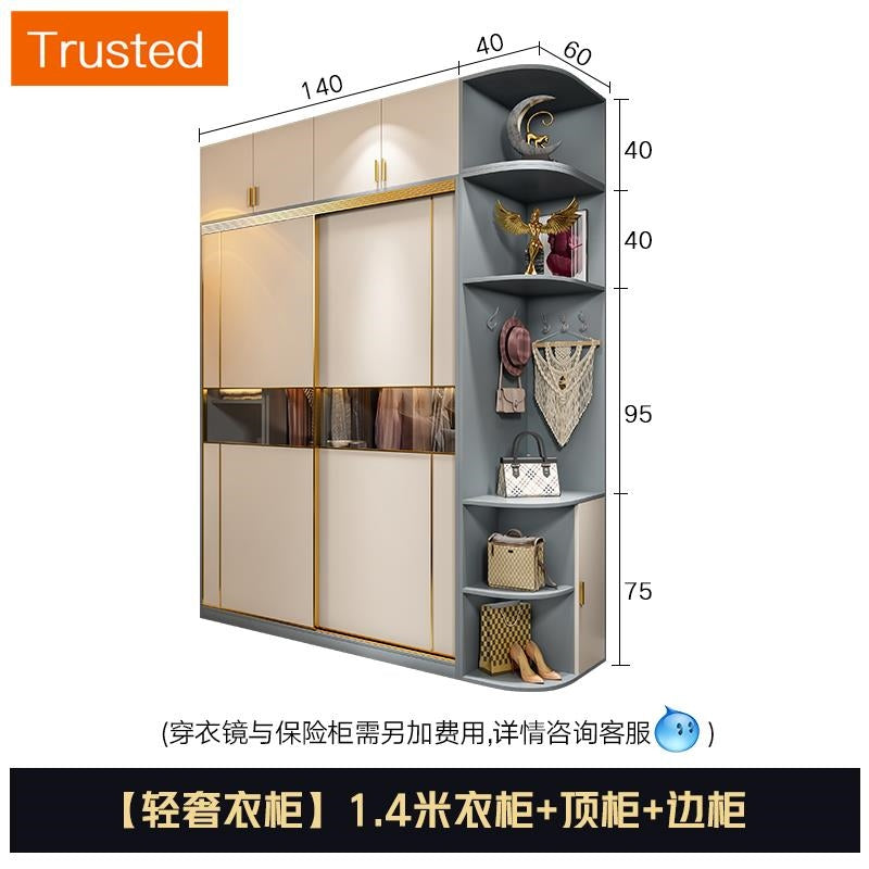 Multiple Variations Customize Modern Luxury Bedroom Wardrobe Sliding Door