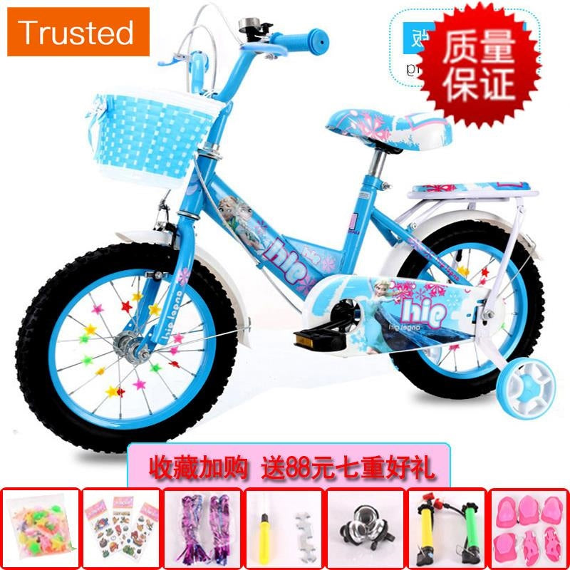 Multiple Variations Children bicycle with training wheels 2-4-6-2-4-6 year old girl 3 pedal bicycle child 5 stroller princess