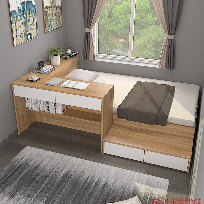 Multiple Variations Modern simple single bed small apartment tatami multi-functional storage bed"