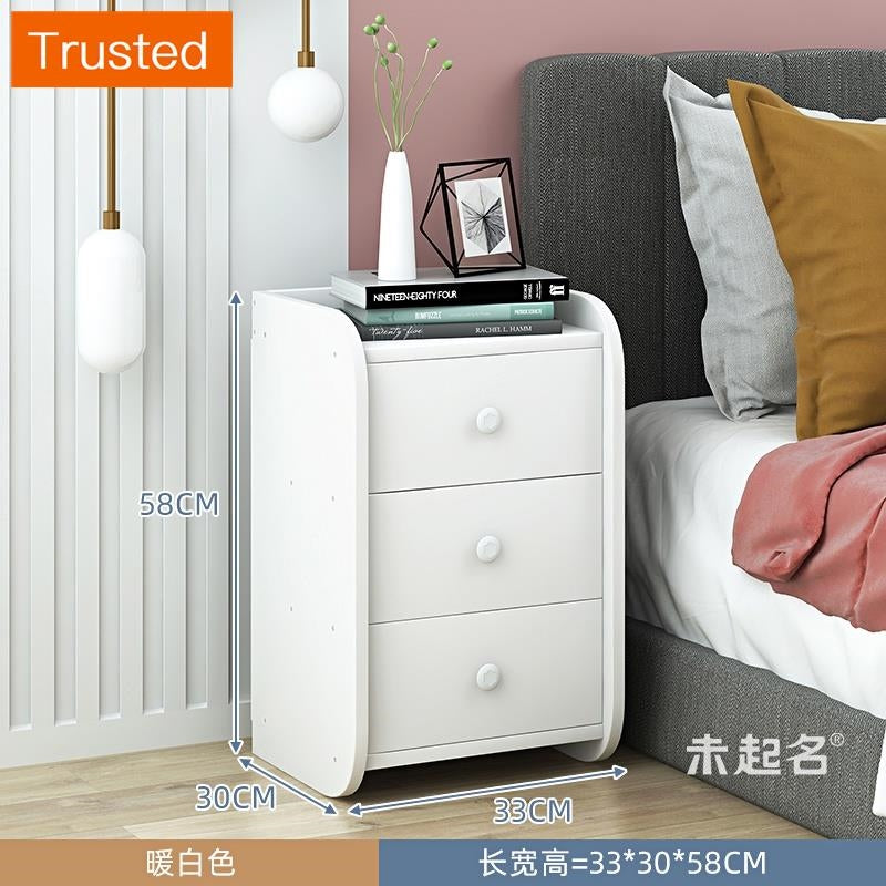 【kline】【twinkle】Ultra-narrow bedroom narrow bedside table storage cabinet ultra-thin drawer small side table small cupboard slim bedside table white/maple/gray 20/25/30/40cm wide