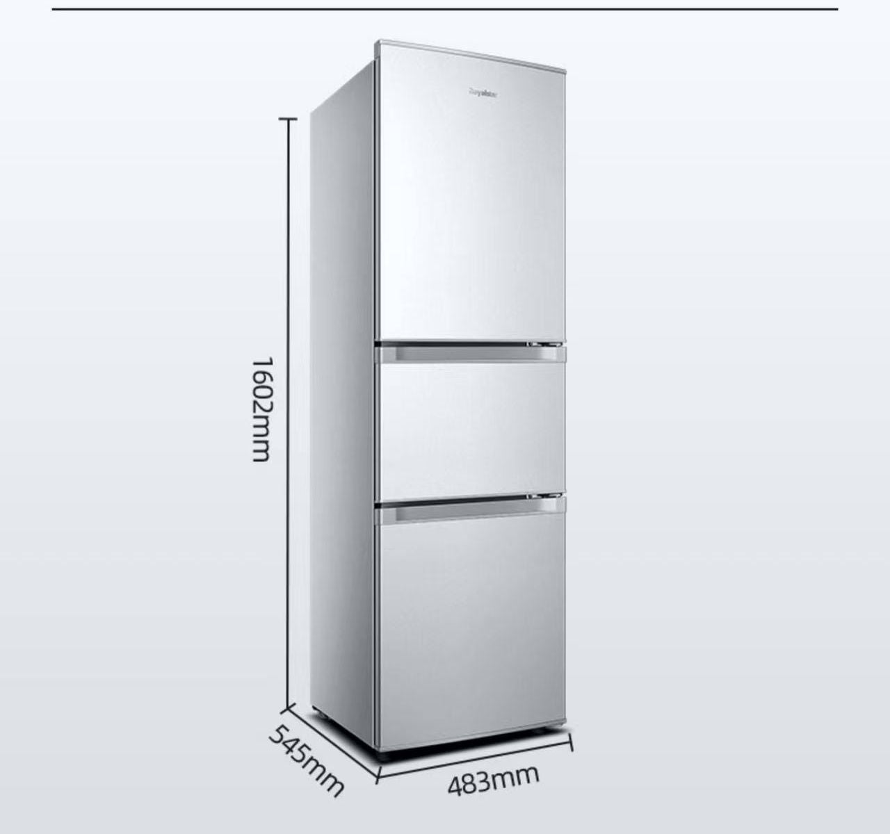 Multiple Variations Royalstar 208L litre three-door refrigerator"