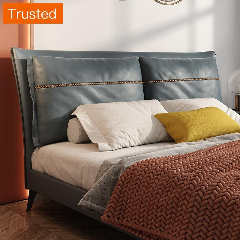 Soft Bed  bedroom  furniture  bed upholstered  full bed frame  king size bed