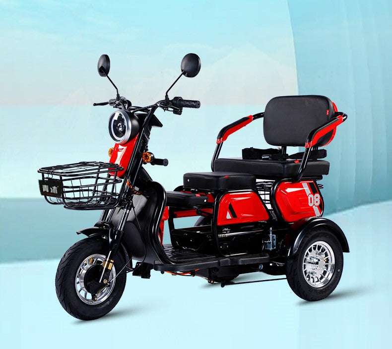 MULTIPLE VARIATIONS Electric tricycle household small scooter to pick up children ladies battery car electric three-wheeled