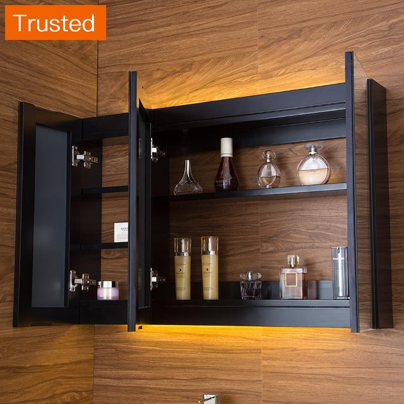 Multiple Variations Customize Bathroom Cabinet Solid Wood Rubber Wood Waterproof SGS Tested Multi Color Choice