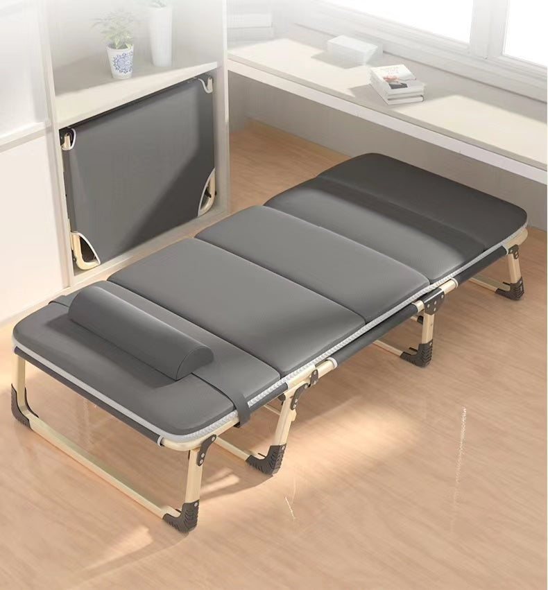 Multiple Variations Aichen folding bed single bed home simple nap bed office adult nap camp bed multifunctional reclining chair"