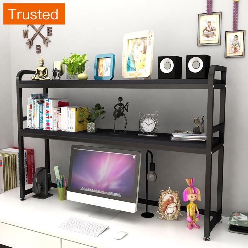 Desk shelf bookshelf student dormitory multi-layer simple computer storage rack desktop shelves