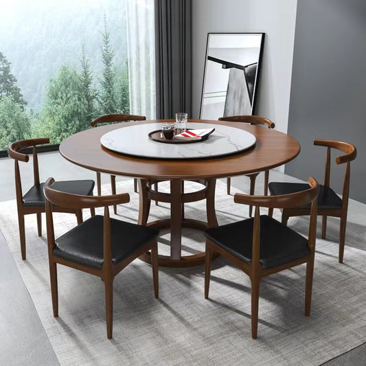 Multiple Variations Stunning Nordic solid wood family dining table and comfortable chairs "