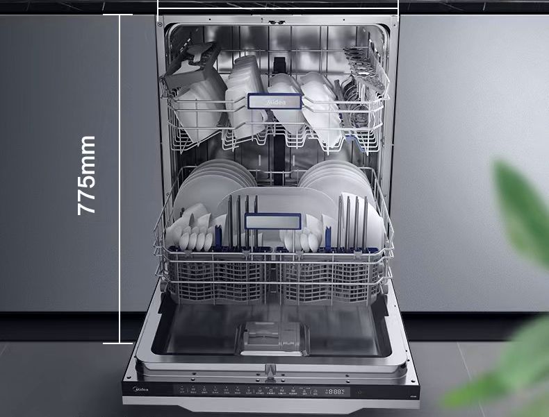 Multiple Variations 15 sets household dishwasher with an embedded automatic frequency conversion hot air drying disinfection machine."