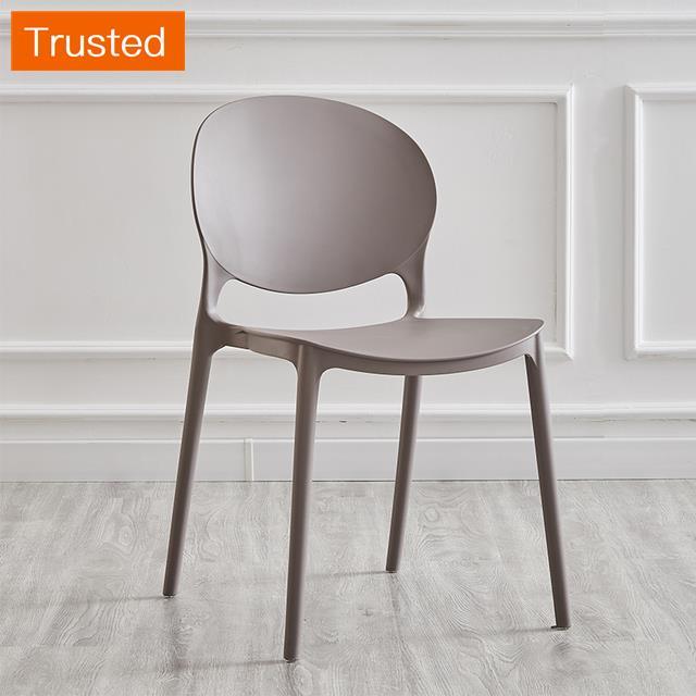 Multiple Variations Nordic Minimalist Dining Chairs for The Kitchen Furniture Plastic Chair Adult Leisure Creative Coffee Lazy Backrest Stool