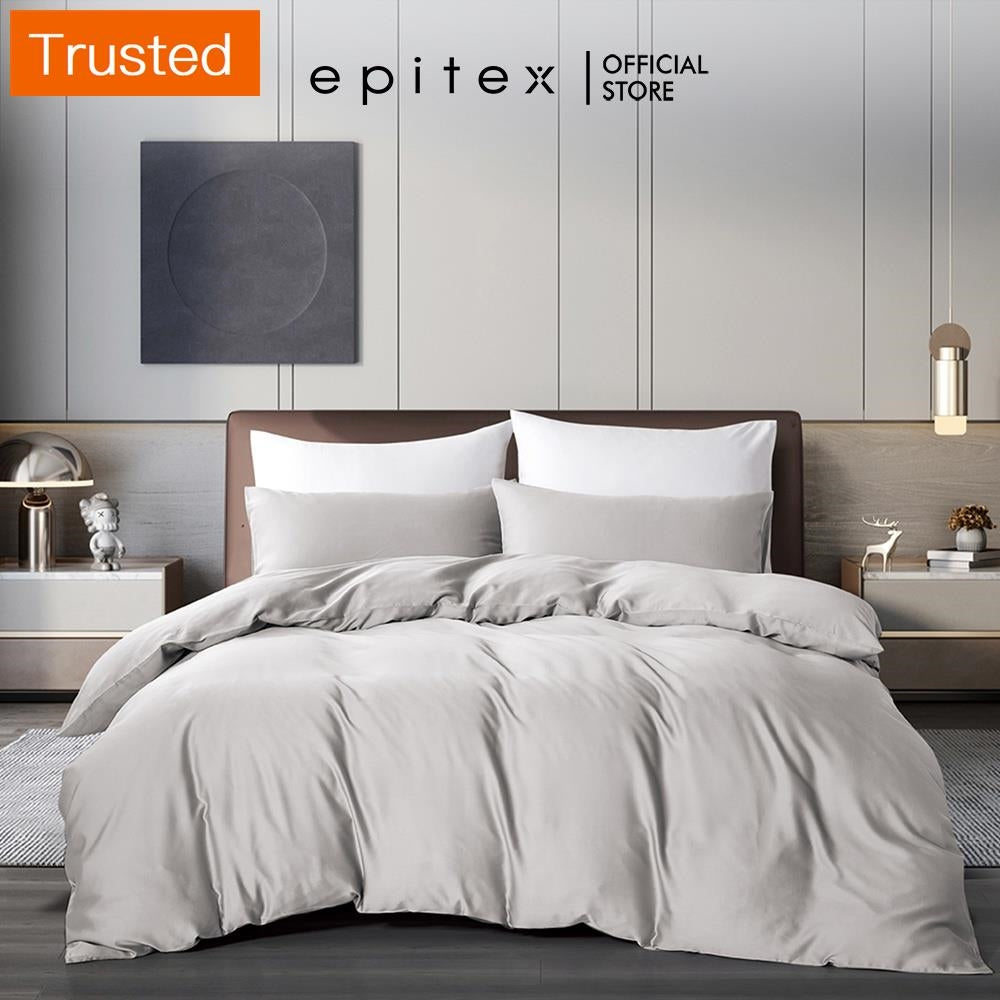 Multiple Variations (New arrival) Epitex Homme Solid 1600TC Tencel Collection   Bedsheet   Fitted Sheet Set   Bedsheet Set   Bedding