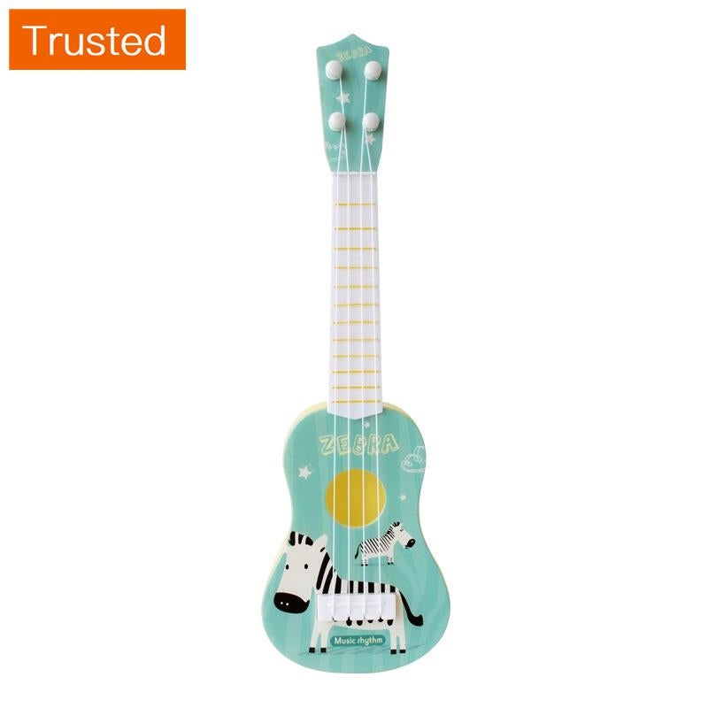 loveyourself1-New Kids Cute Animal Small Guitar Toy Musical Instrument Educational Toys Gift Toddler Kid's Musical Guitar Cute Cartoon Animal Print Mini Ukulele Instrument Educational Play Toys