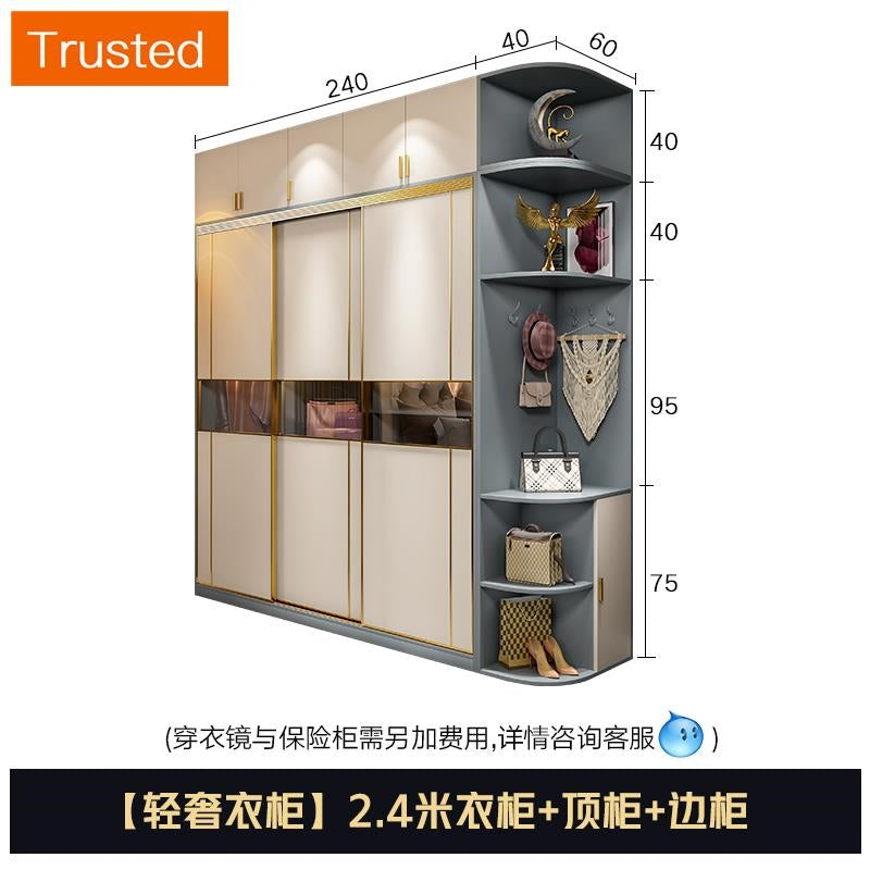 Multiple Variations Customize Modern Luxury Bedroom Wardrobe Sliding Door