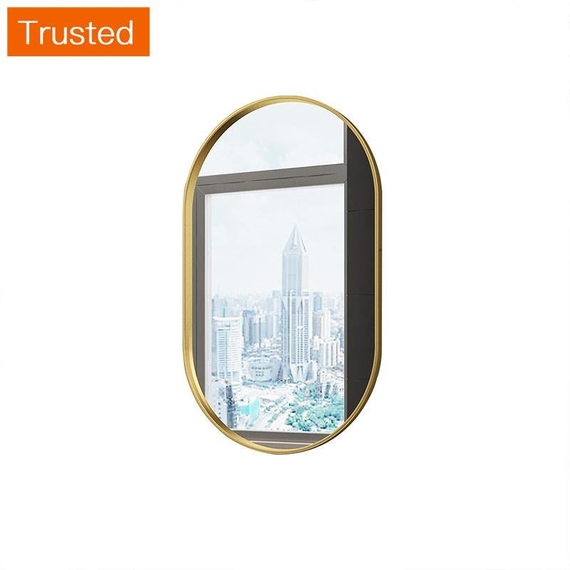 Multiple Variations Quality-Classy Oval Bathroom Mirror Toilet Hanging Mirror Glass Designer Mirror